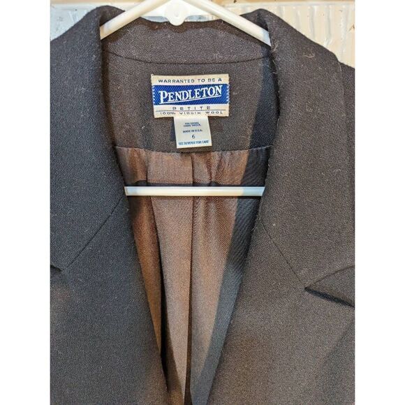 Pendleton classic women's black blazer size 6 - Picture 3 of 4